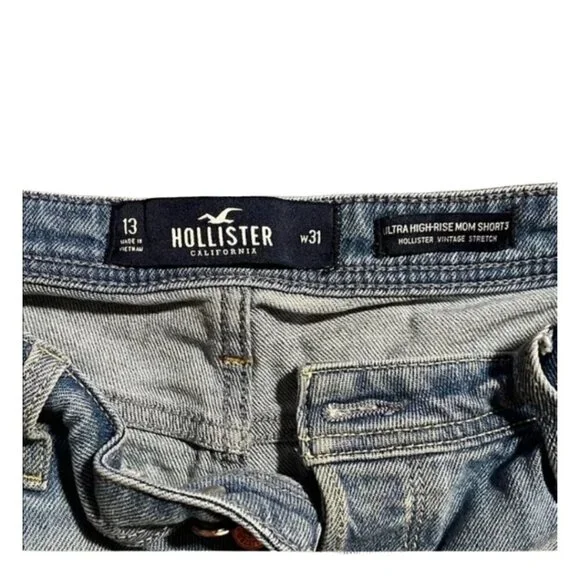 Hollister Women’s Denim Shorts Size 31 | Distressed Casual Style | Free Shipping - Picture 2 of 6